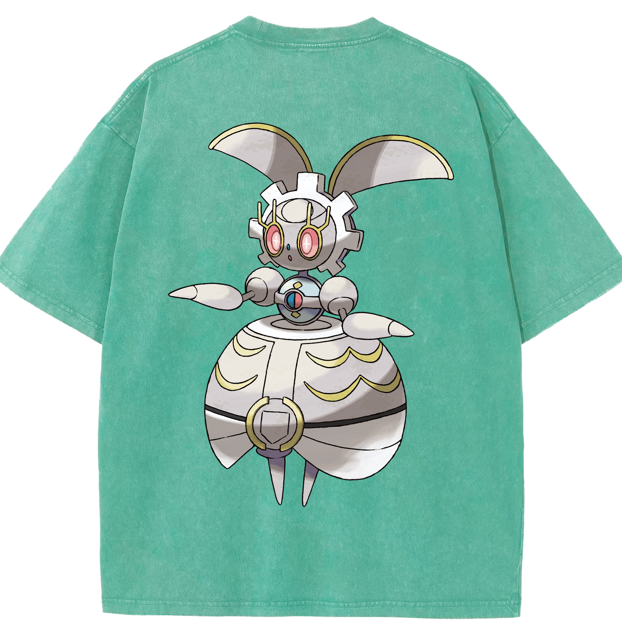 （画像用） ポケットモンスター Pokémon 綿100% ヴィンテージ風 半袖Tシャツ（背面プリント）